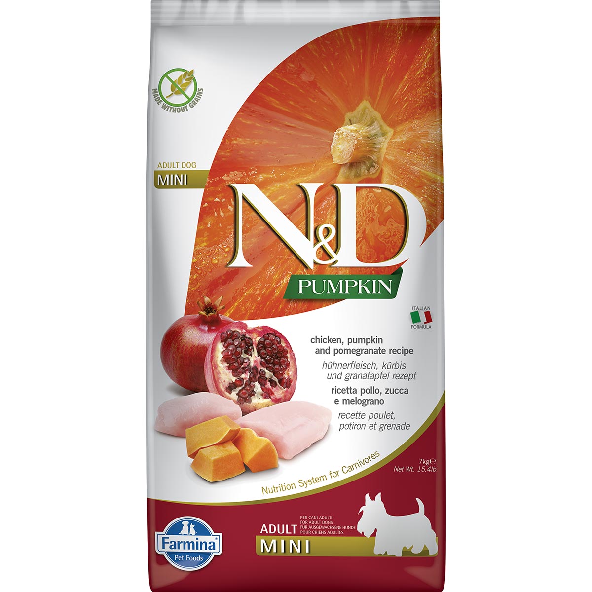 Levně Farmina N&D Pumpkin Dog Adult Mini kuře 2× 7 kg