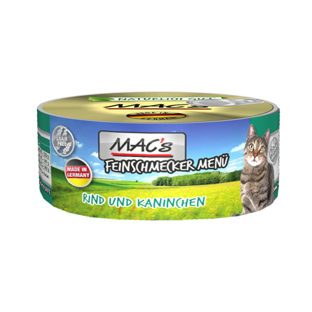 MAC’s Cat Feinschmecker Menü Rind und Kaninchen 12x100g