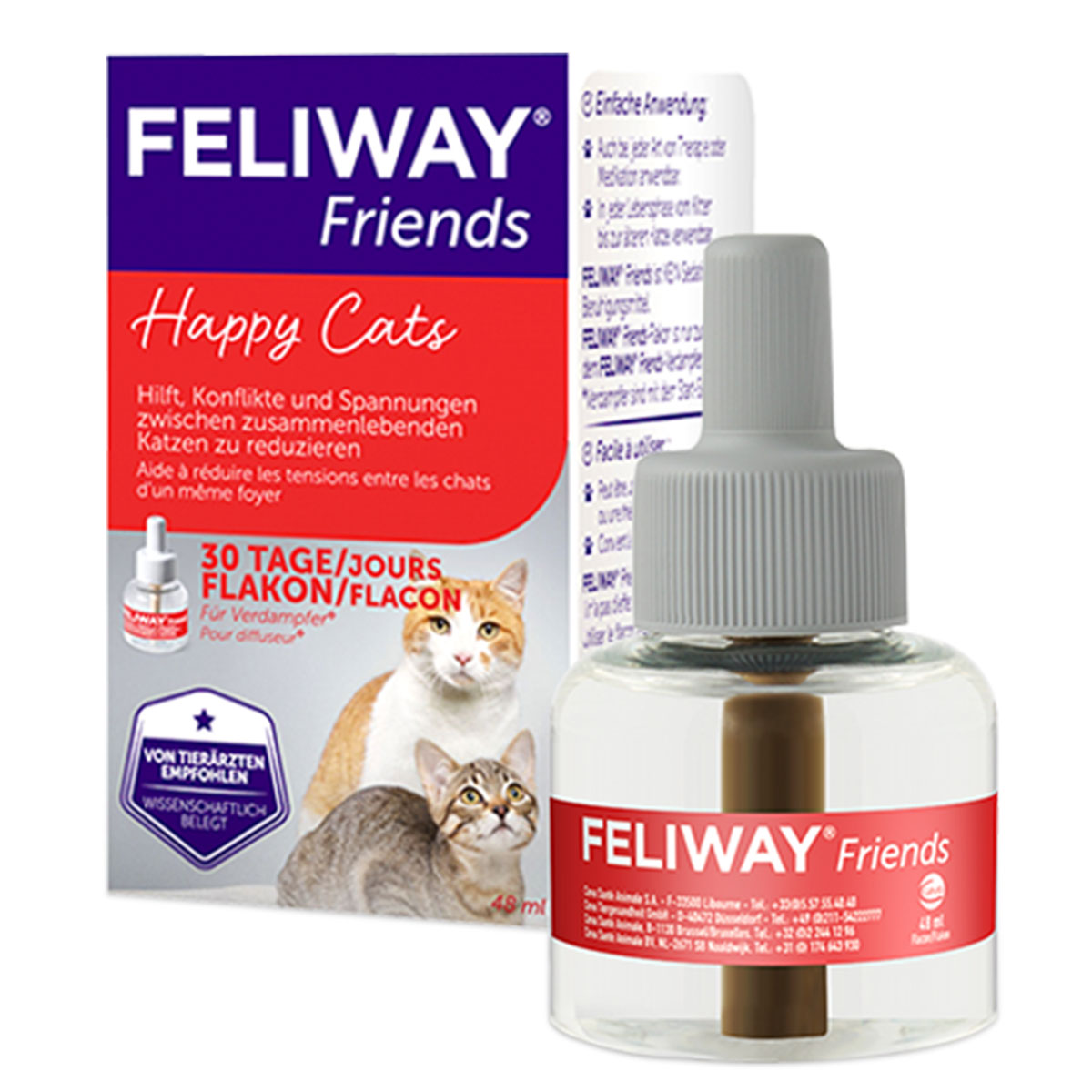 Feliway® Friends 30denní doplnitelná lahvička, 48 ml 3 × 48 ml