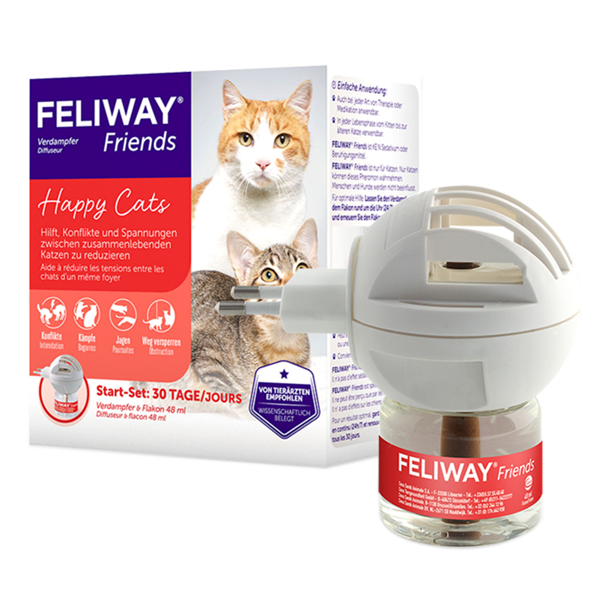 Feliway®- Friends Start-Set difuzér, 48 ml