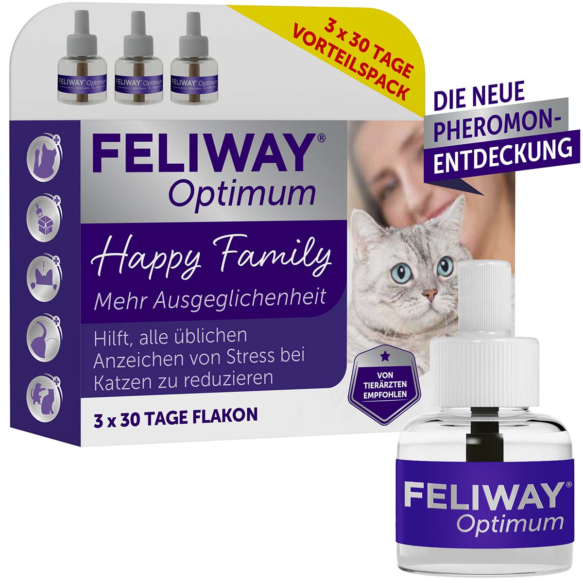 Levně FELIWAY Optimum 3 × 30 dnů, výhodné balení