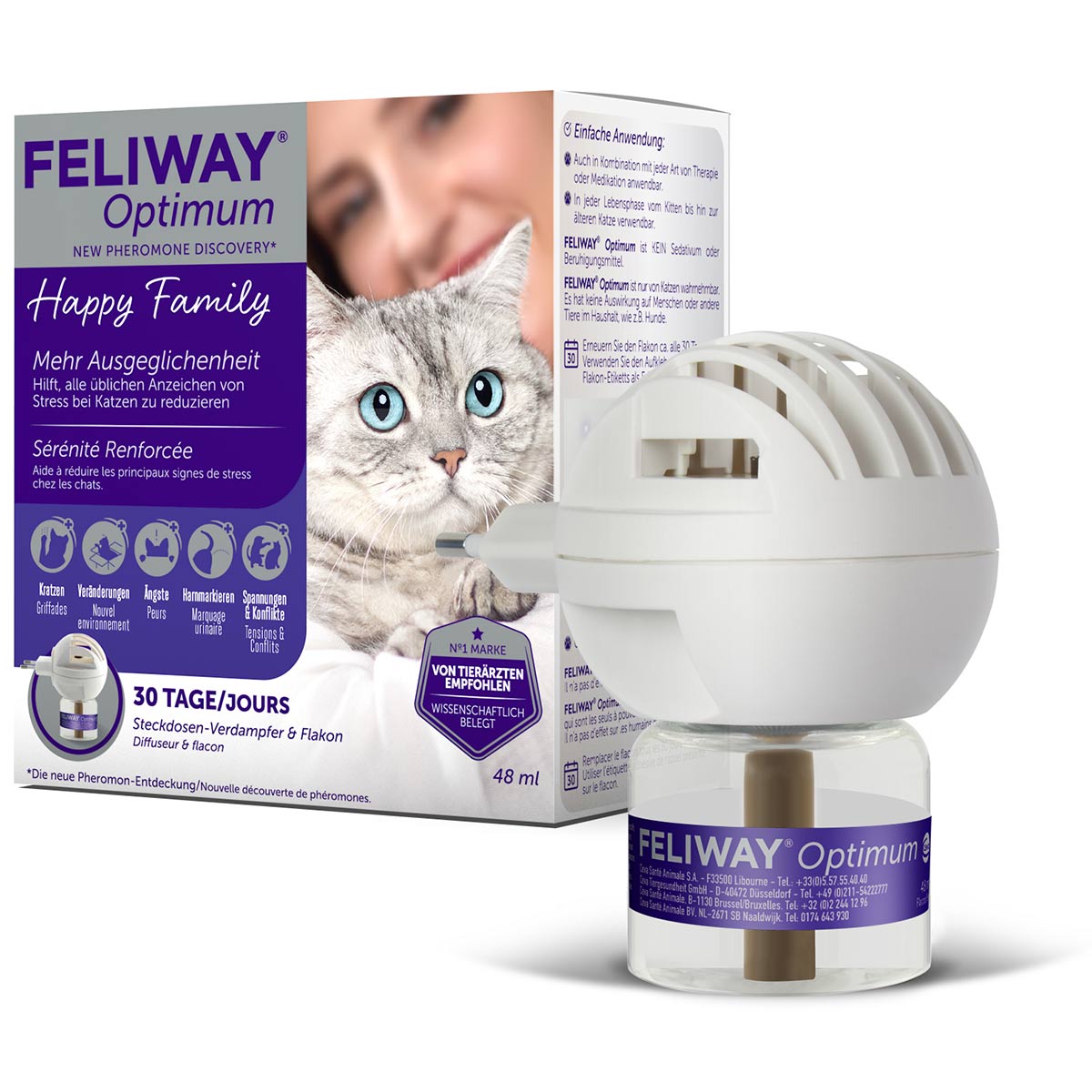 Feliway® Optimum počáteční sada, 48 ml