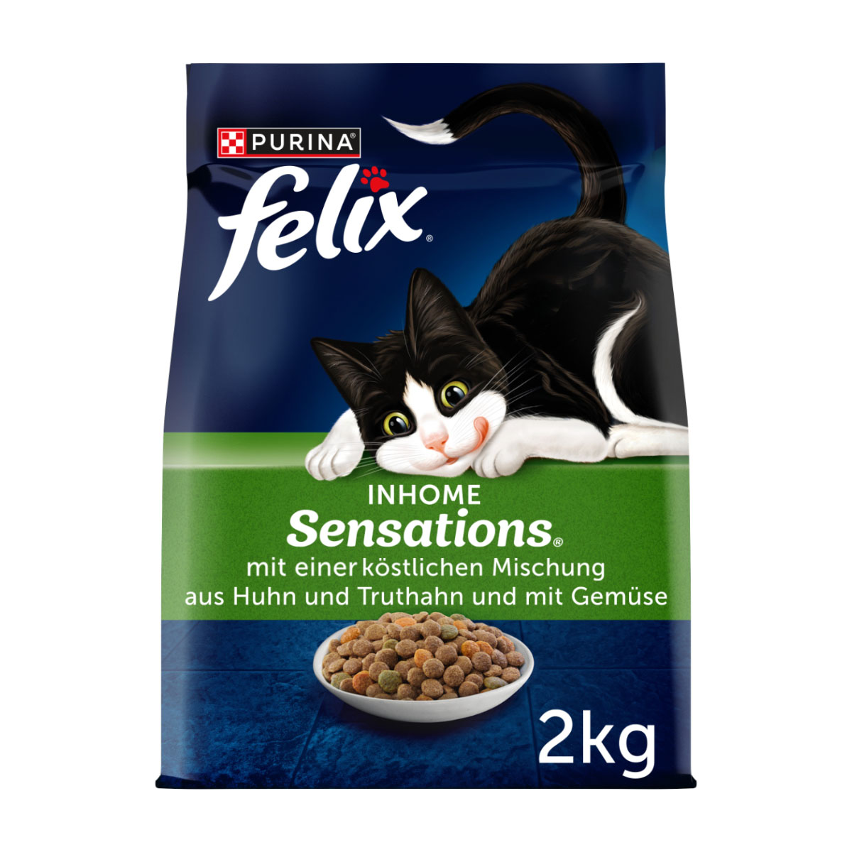 Levně Felix Inhome Sensations s kuřecím masem a zeleninou 2 kg