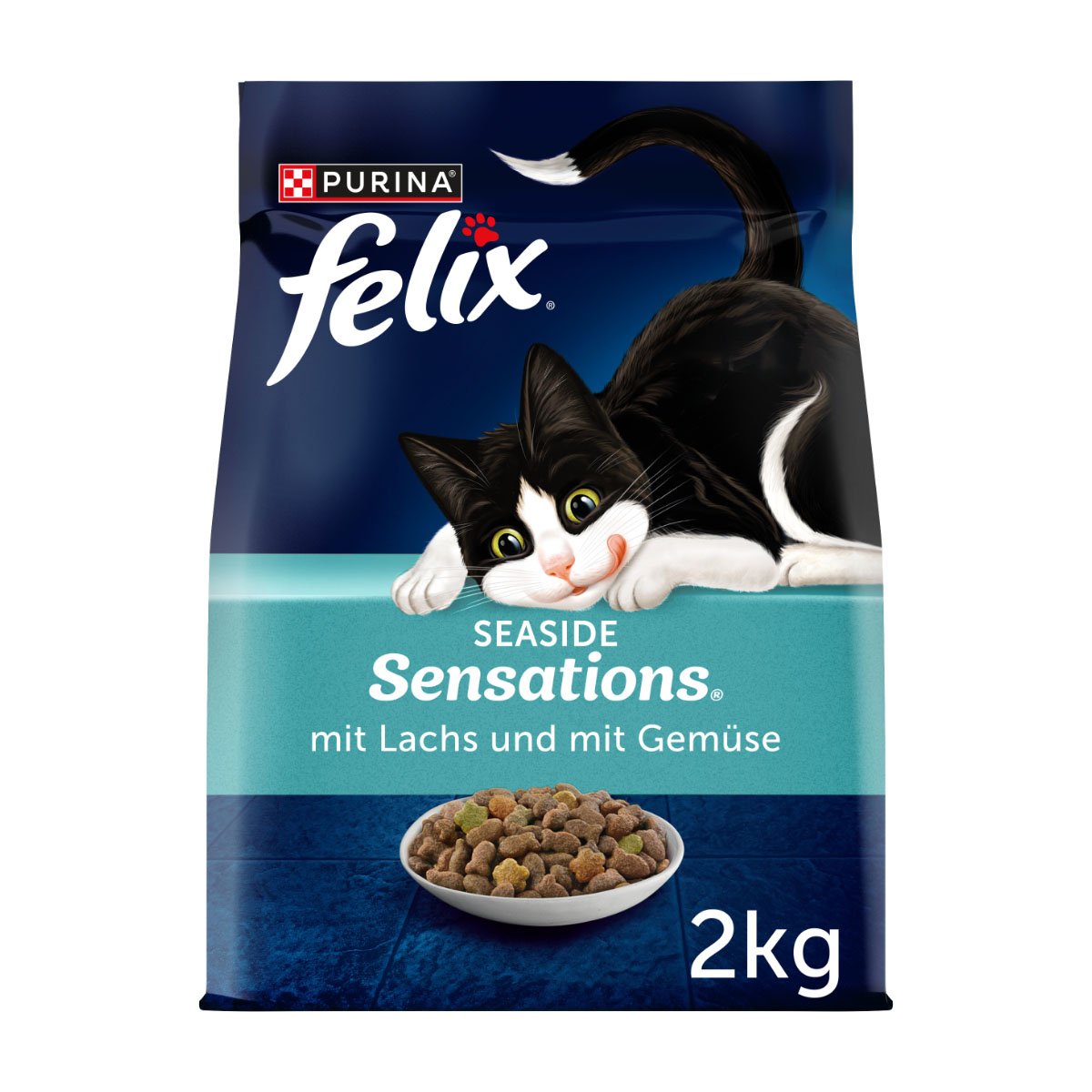 Levně Felix Seaside Sensations losos, treska tmavá a zelenina 2 kg