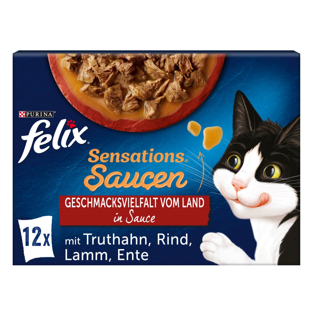 FELIX Sensations Extras rozmanitost chutí země, 12× 85 g