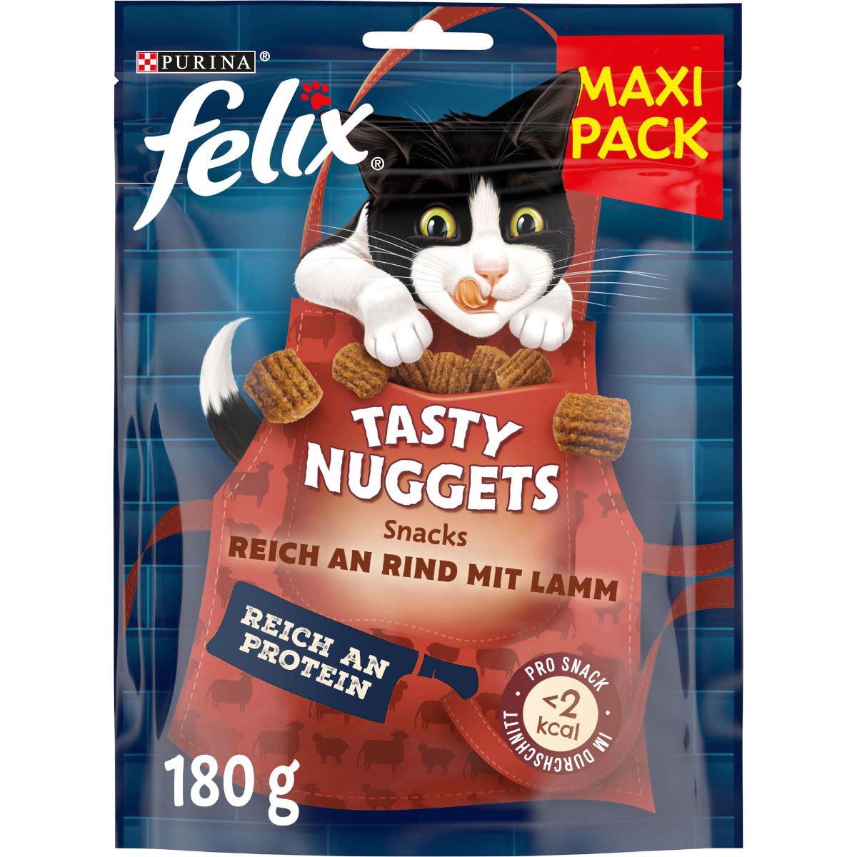 Levně FELIX Tasty Nuggets hovězí a jehněčí 180 g