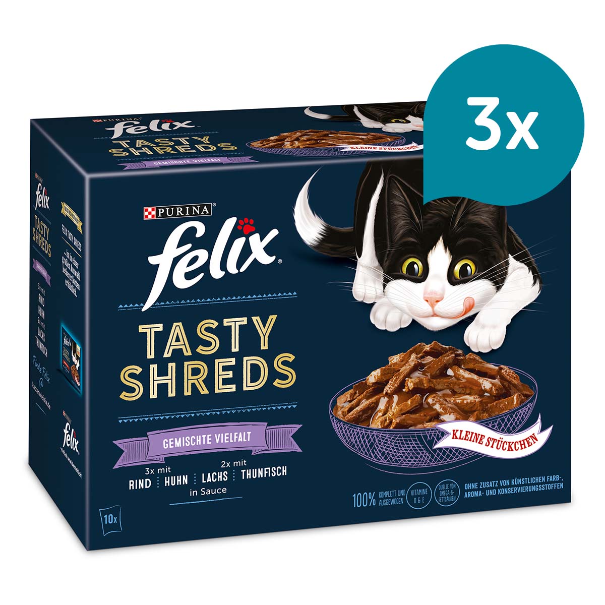 FELIX Tasty Shreds různé druhy 30 × 80 g