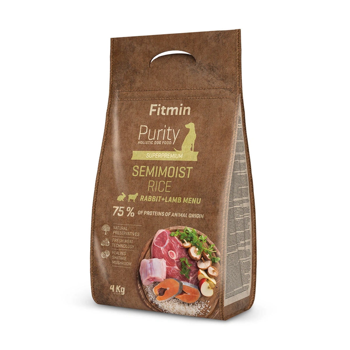 Fitmin Dog Purity Rice Semimoist Rabbit & Lamb 4kg