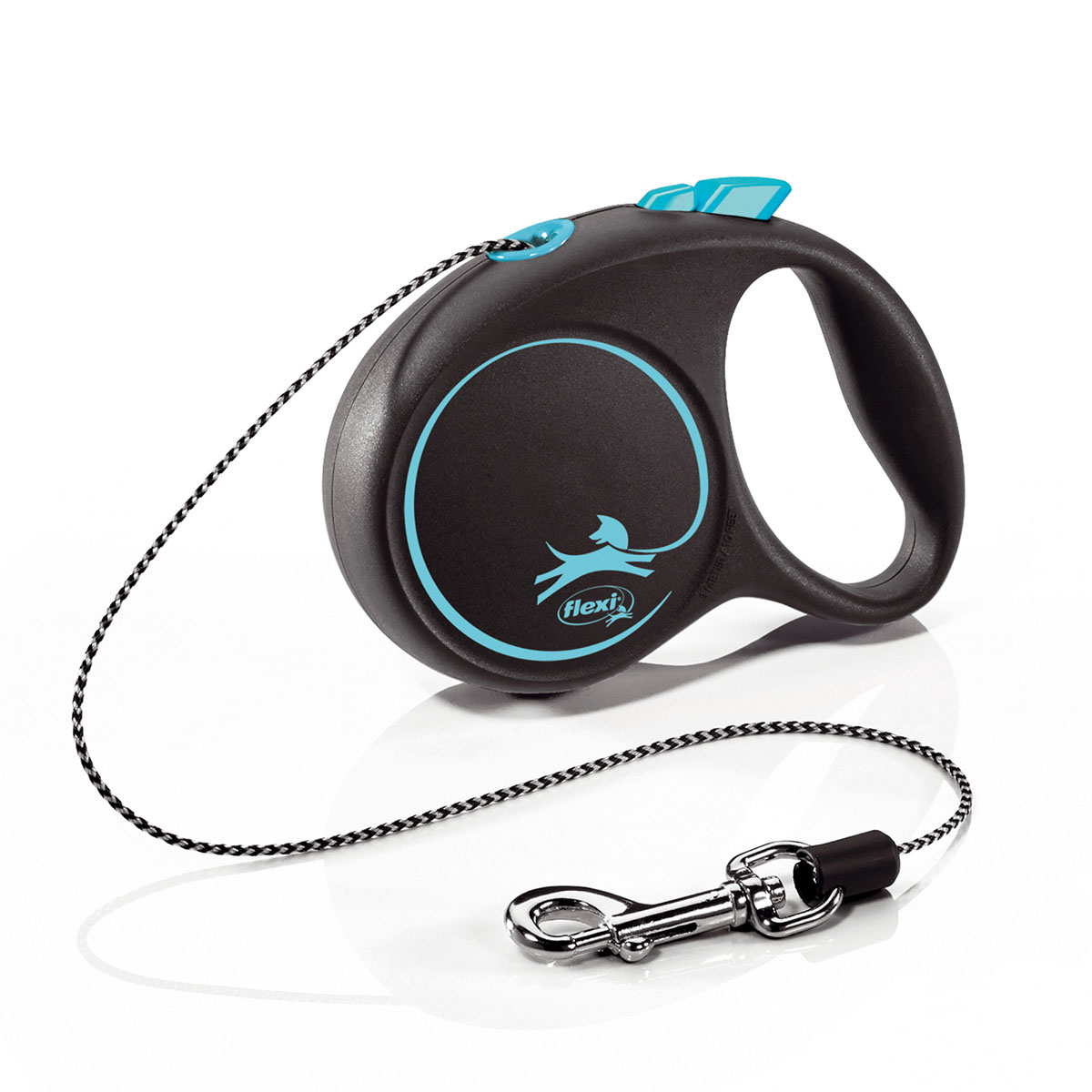 flexi Black Design lanové vodítko, modré, XS 3 m