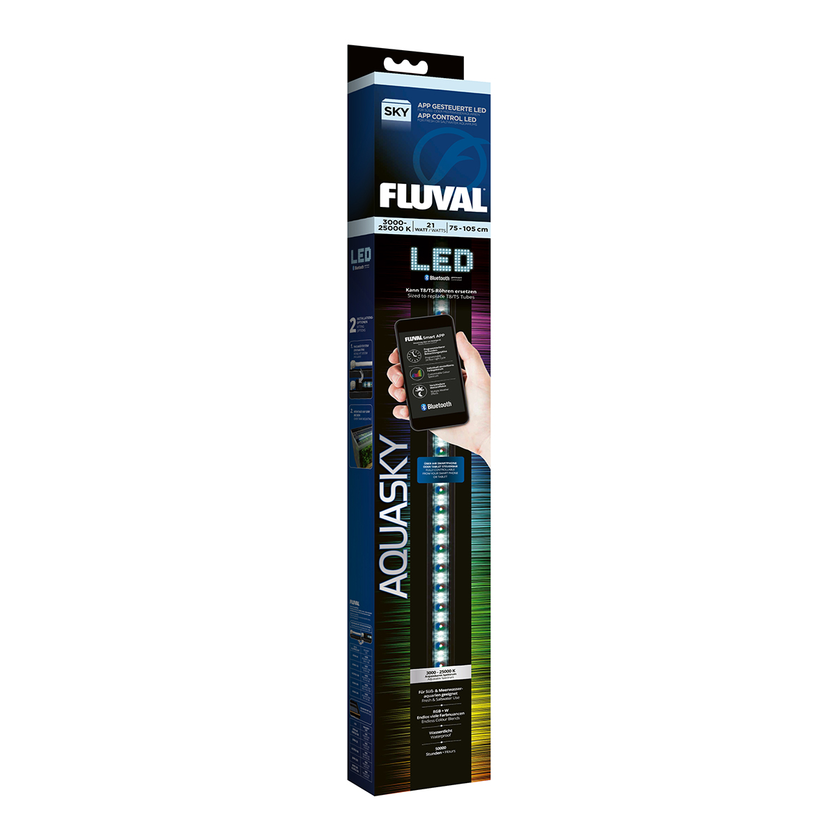 Levně Fluval AquaSky LED 2.0 21 W, 75–105 cm