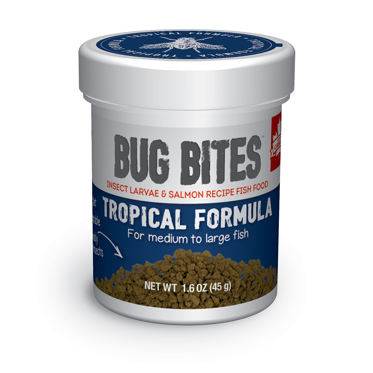 Fluval Bug Bites pro tropické ryby M–L, 45 g