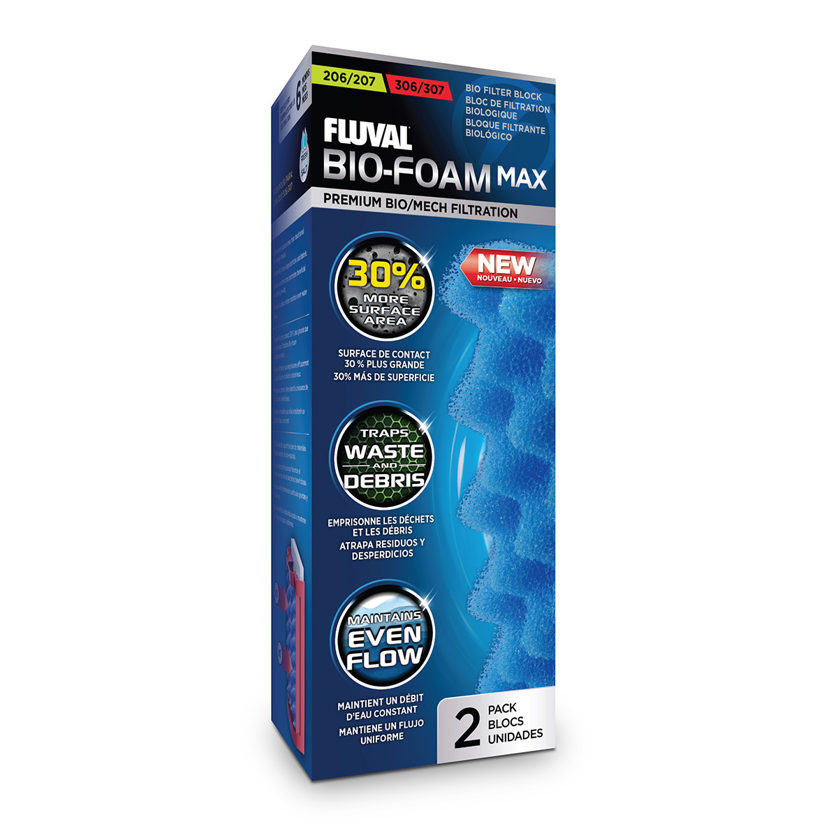 Levně Fluval filtr filtrační sady pro 207/307 Bio Foam MAX