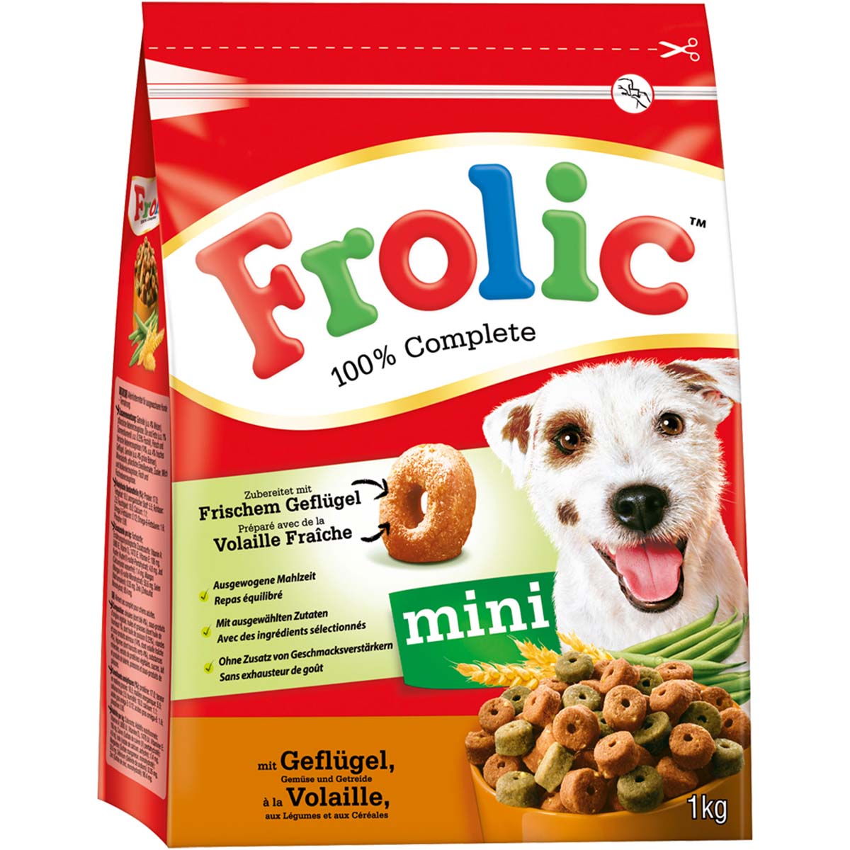 Levně Frolic 100% Complete & Balanced Mini, drůbeží 1kg