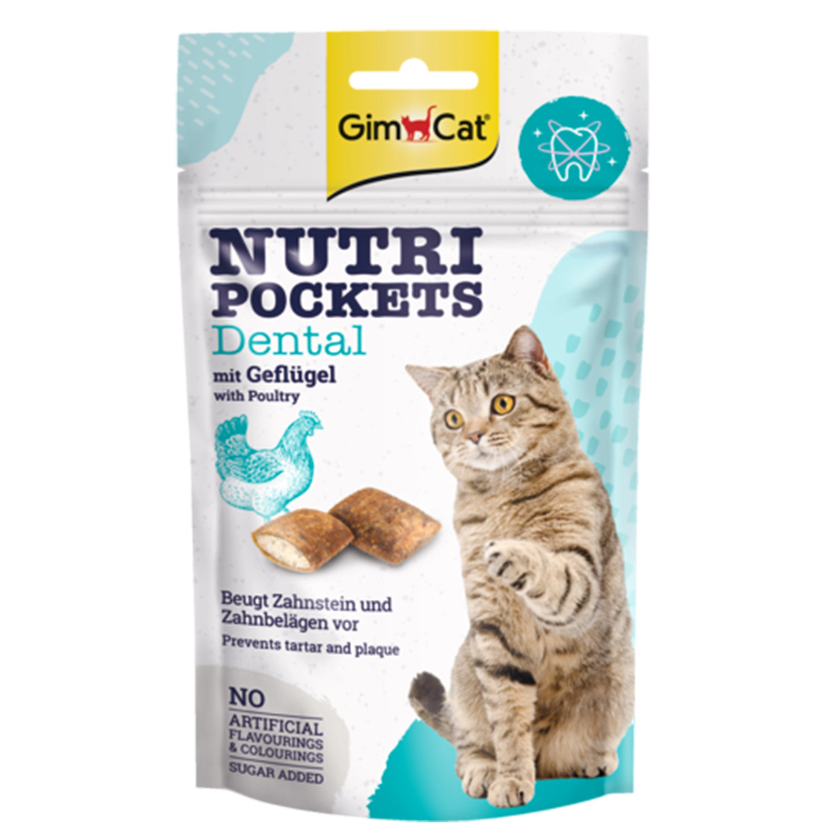 GimCat Nutri Pockets šanta kočičí 12 × 60 g