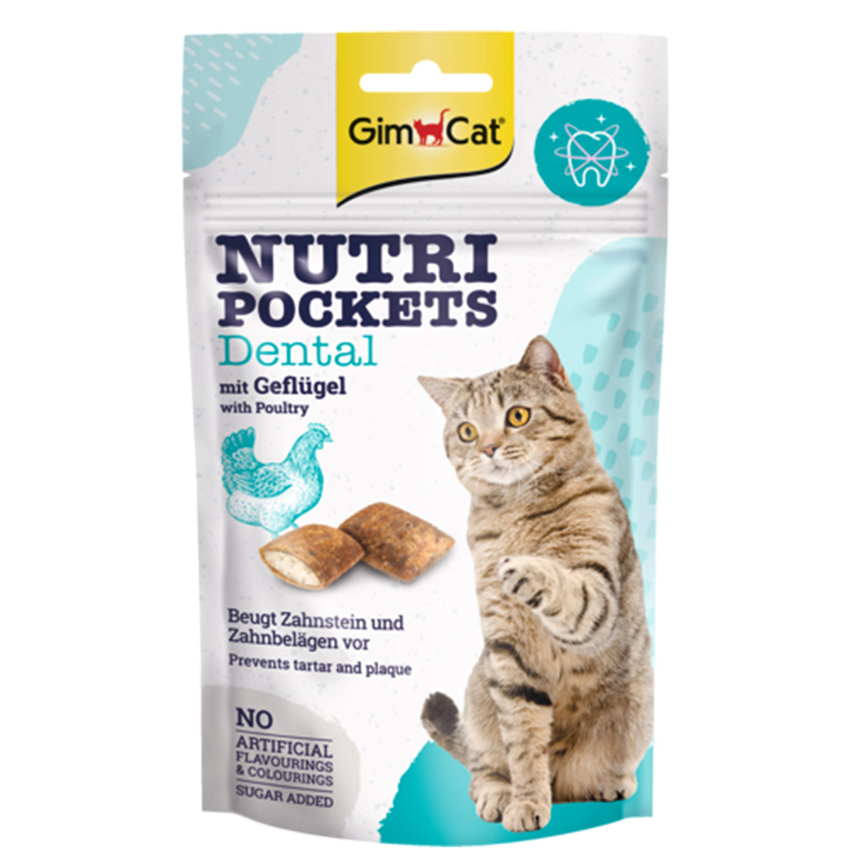 Levně GimCat Nutri Pockets šanta kočičí 12 × 60 g