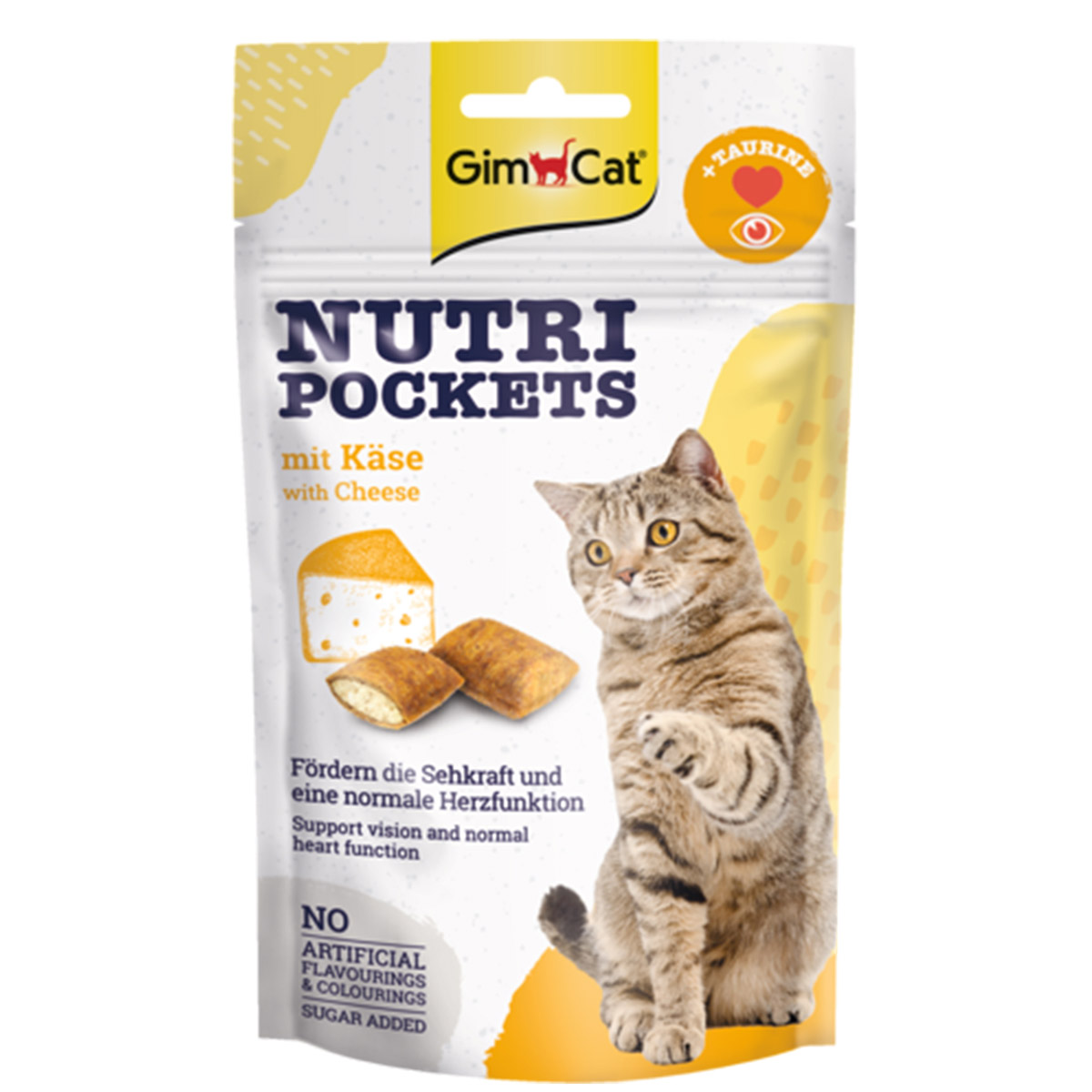 Levně GimCat Nutri Pockets kapsičky se sýrem 12 × 60 g