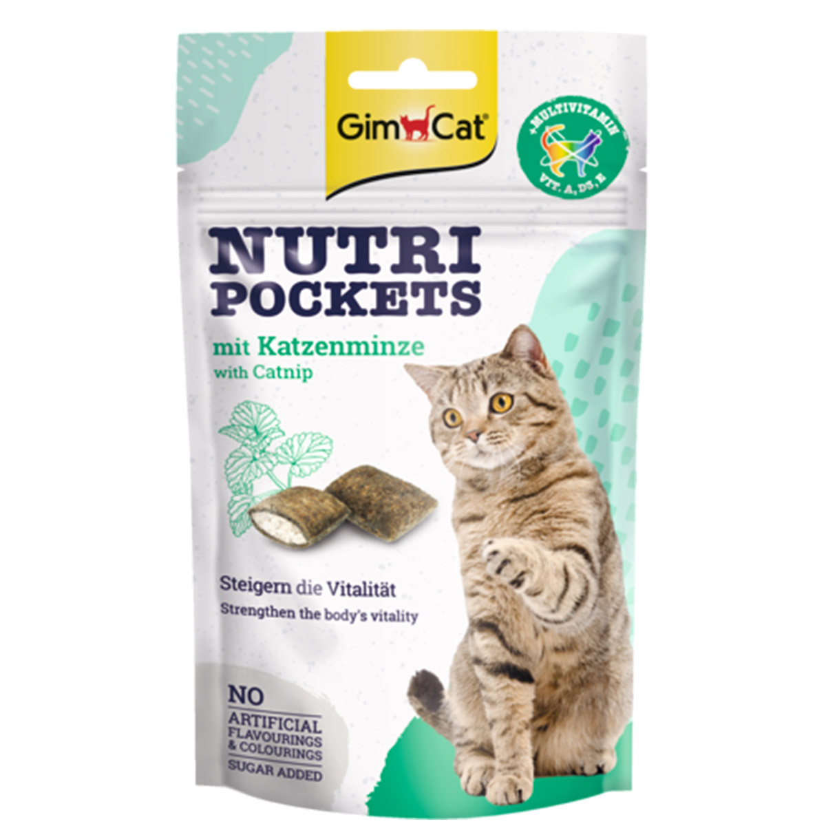 GimCat Nutri Pockets šanta kočičí 6 × 60 g