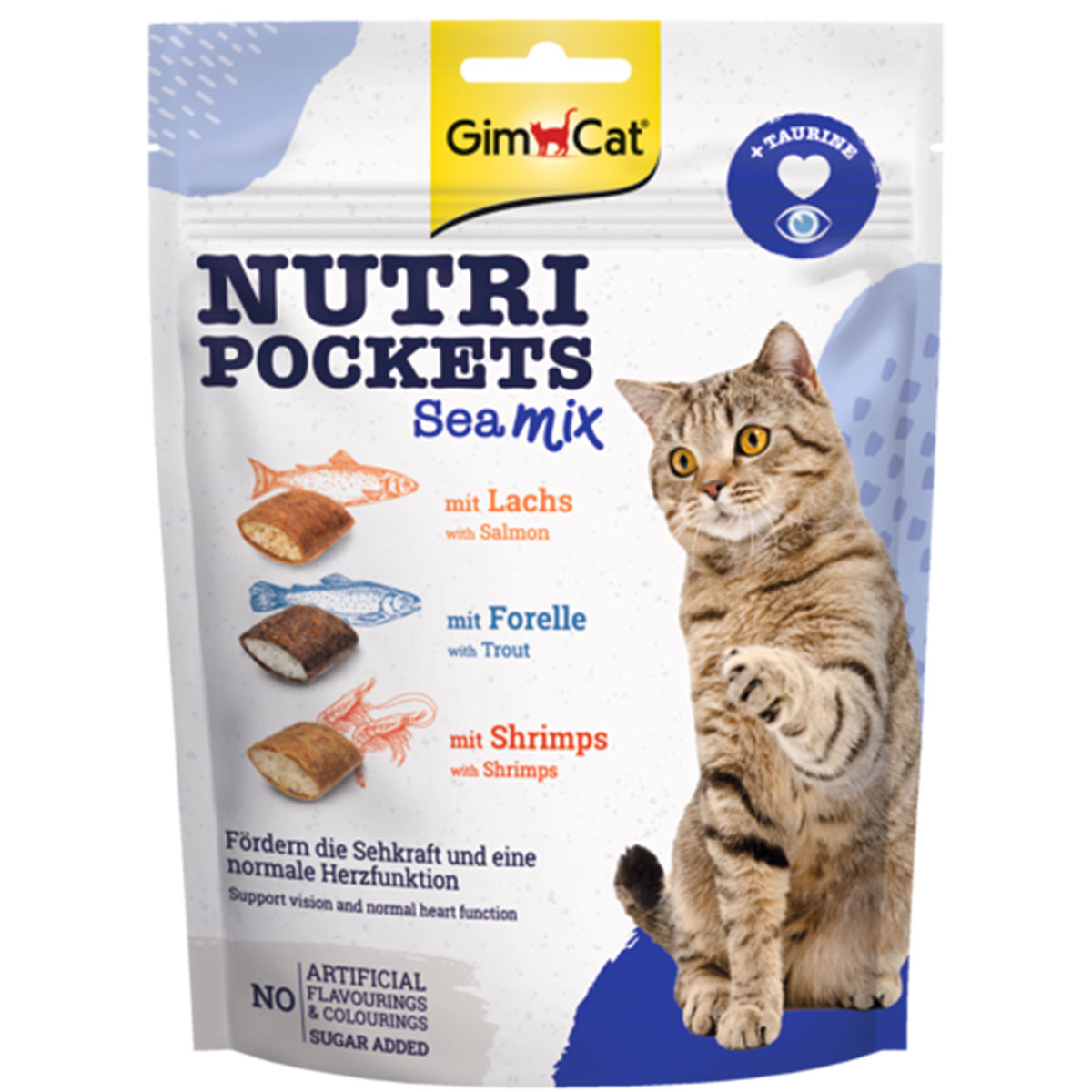 Levně GimCat Nutri Pockets Sea-Mix 10 × 150 g