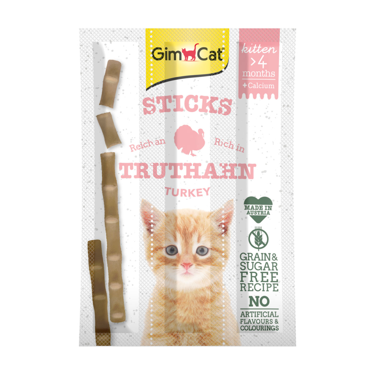 Levně GimCat Kitten Sticks krocan 3G 12 g