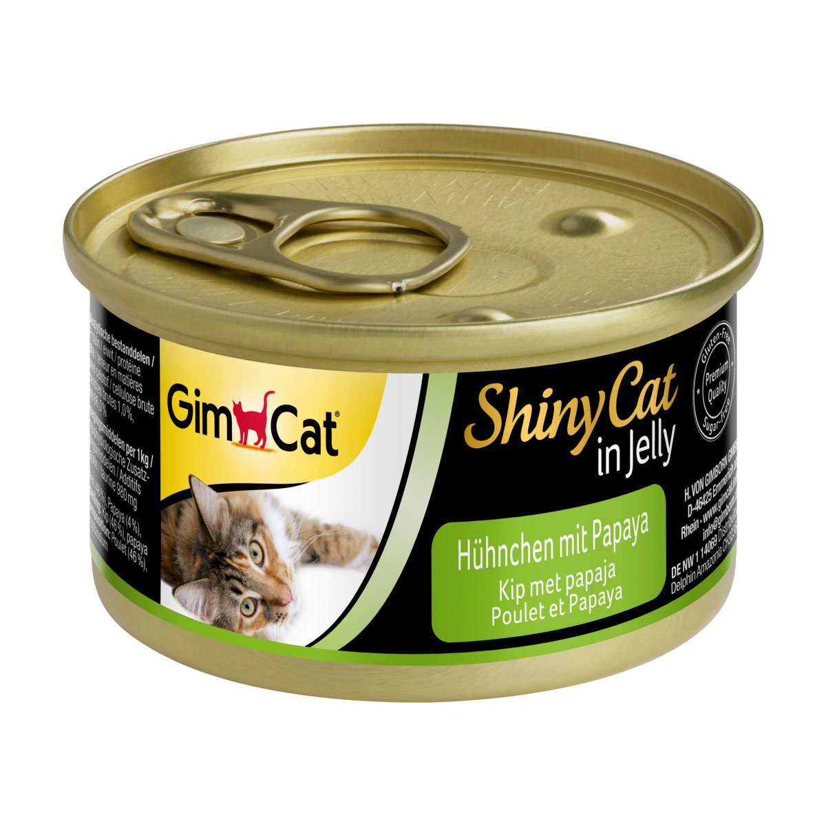 Levně GimCat ShinyCat v želé, 24 x 70 g Kuře s papájou