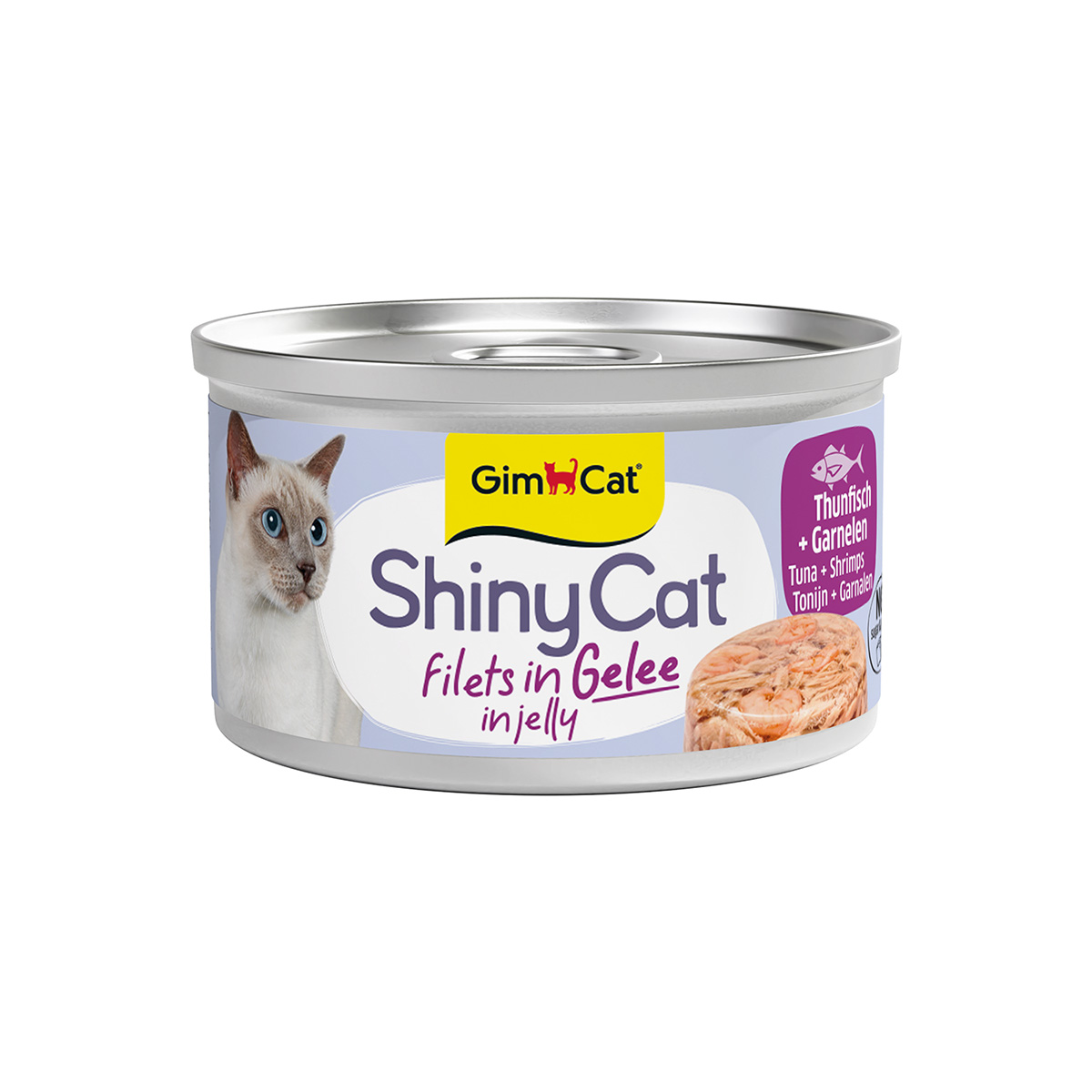 GimCat ShinyCat Thunfisch mit Garnelen 6x70g