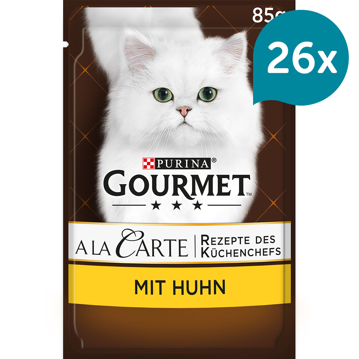 GOURMET A la Carte Huhn, Spinat & Pasta-Perlen 26x85g