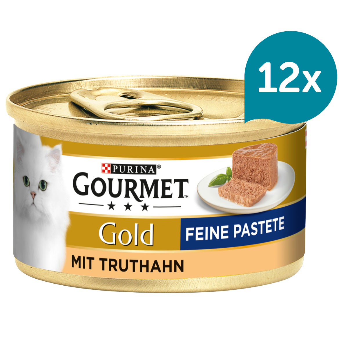 Levně Gourmet Gold jemná paštika s krocaním masem 12 × 85 g