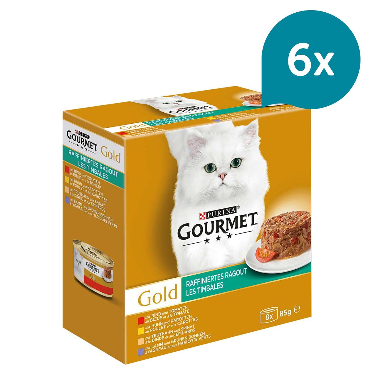 GOURMET Gold Raffiniertes Ragout Mixpaket 48x85g