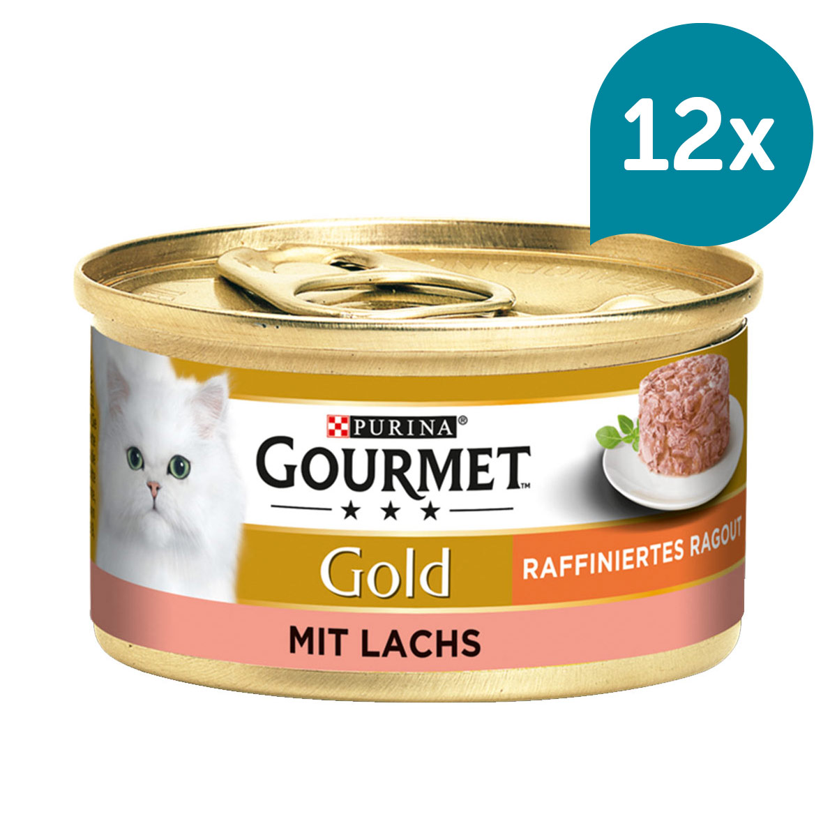 Gourmet Gold Raffiniertes Ragout Lachs 12x85g Gourmet Gold Raffiniertes Ragout Lachs 12x85g