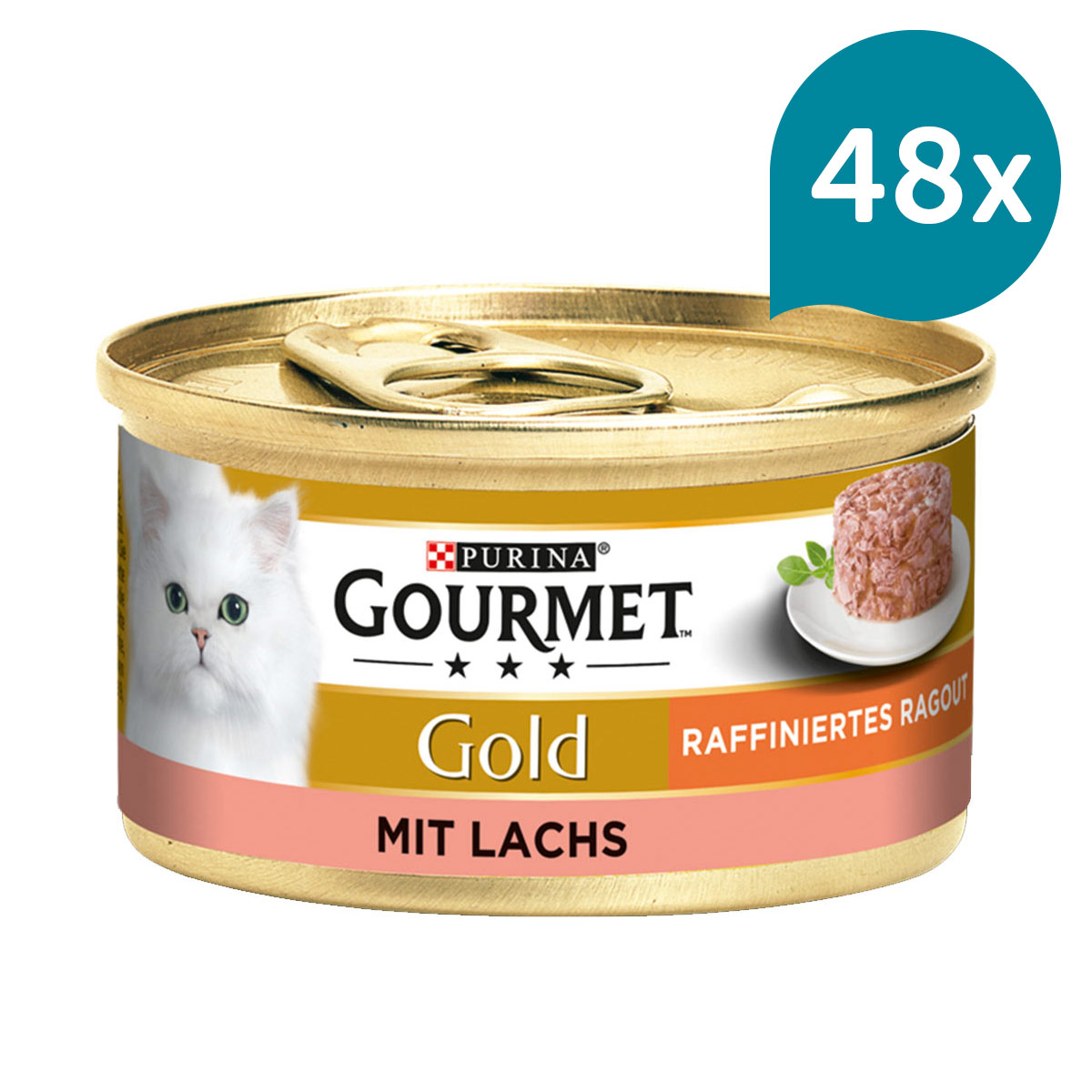Gourmet Gold Raffiniertes Ragout Lachs 48x85g Gourmet Gold Raffiniertes Ragout Lachs 48x85g