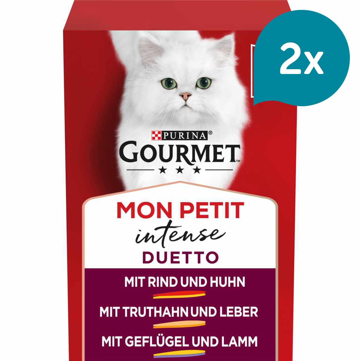 GOURMET Mon Petit Duetto Sorten-Mix mit Geflügel 12x50g