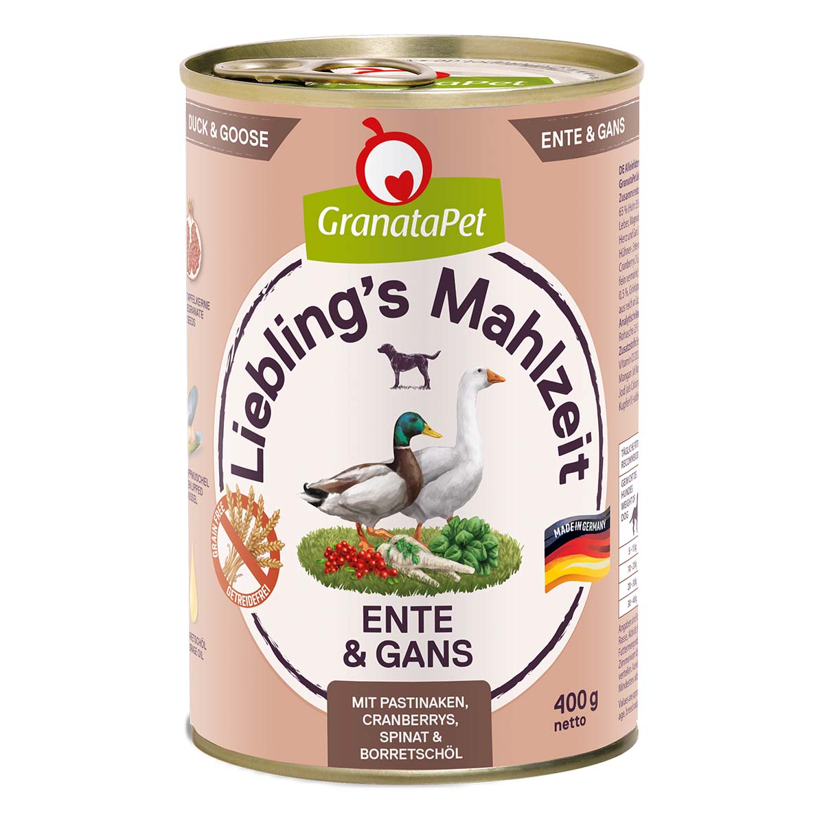 Levně GranataPet Liebling‘s Mahlzeit s kachnou a husou 12 × 400 g