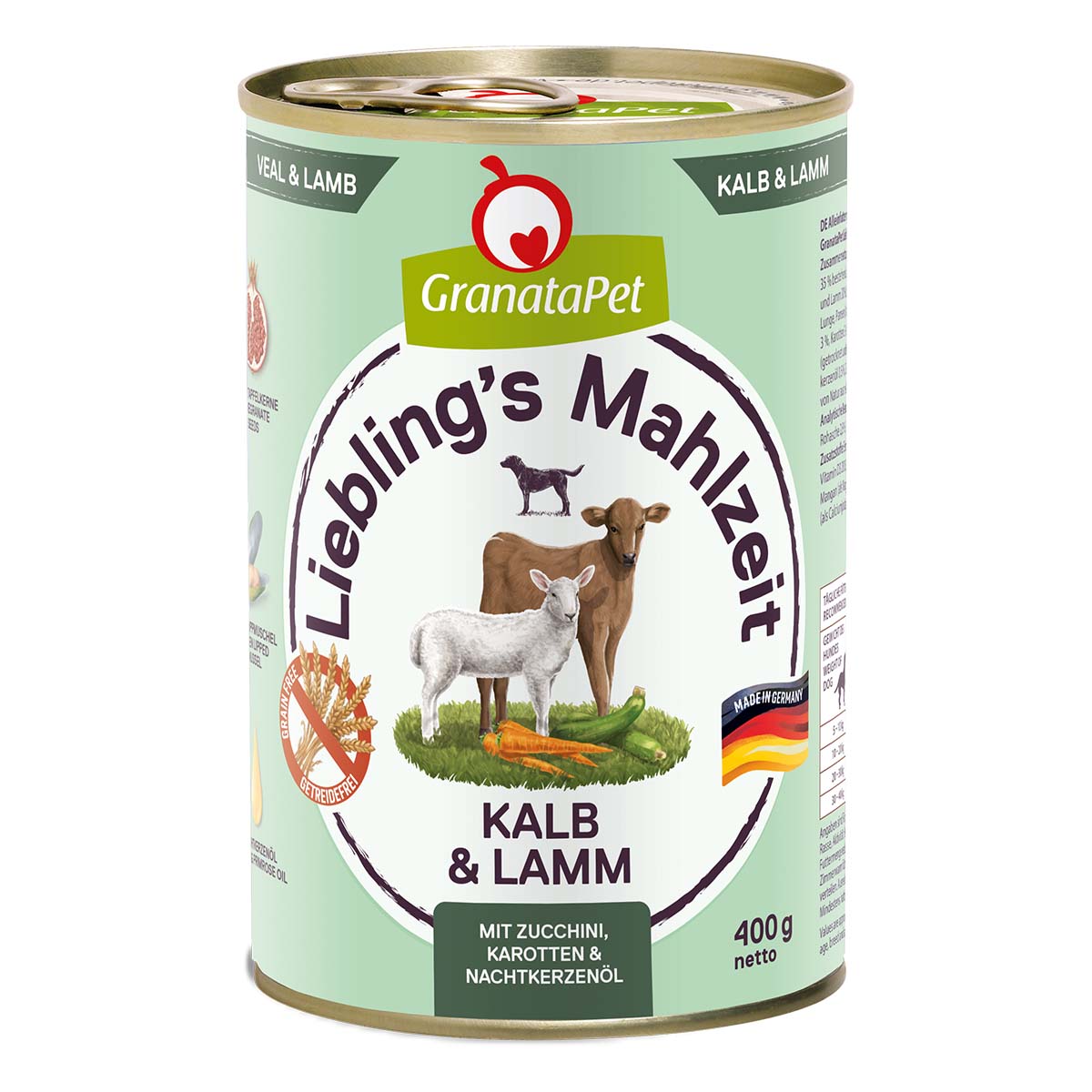 Levně GranataPet Liebling's Mahlzeit telecí a jehněčí 12 × 400 g