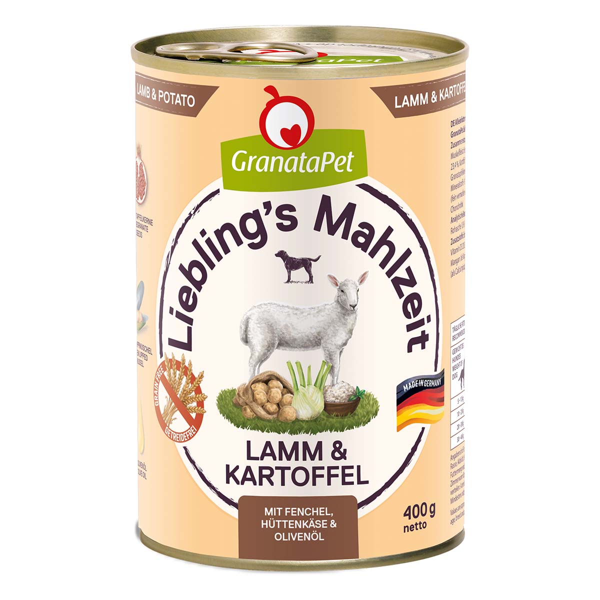 Levně GranataPet Liebling’s Mahlzeit jehněčí a brambory, 400 g 6× 400 g