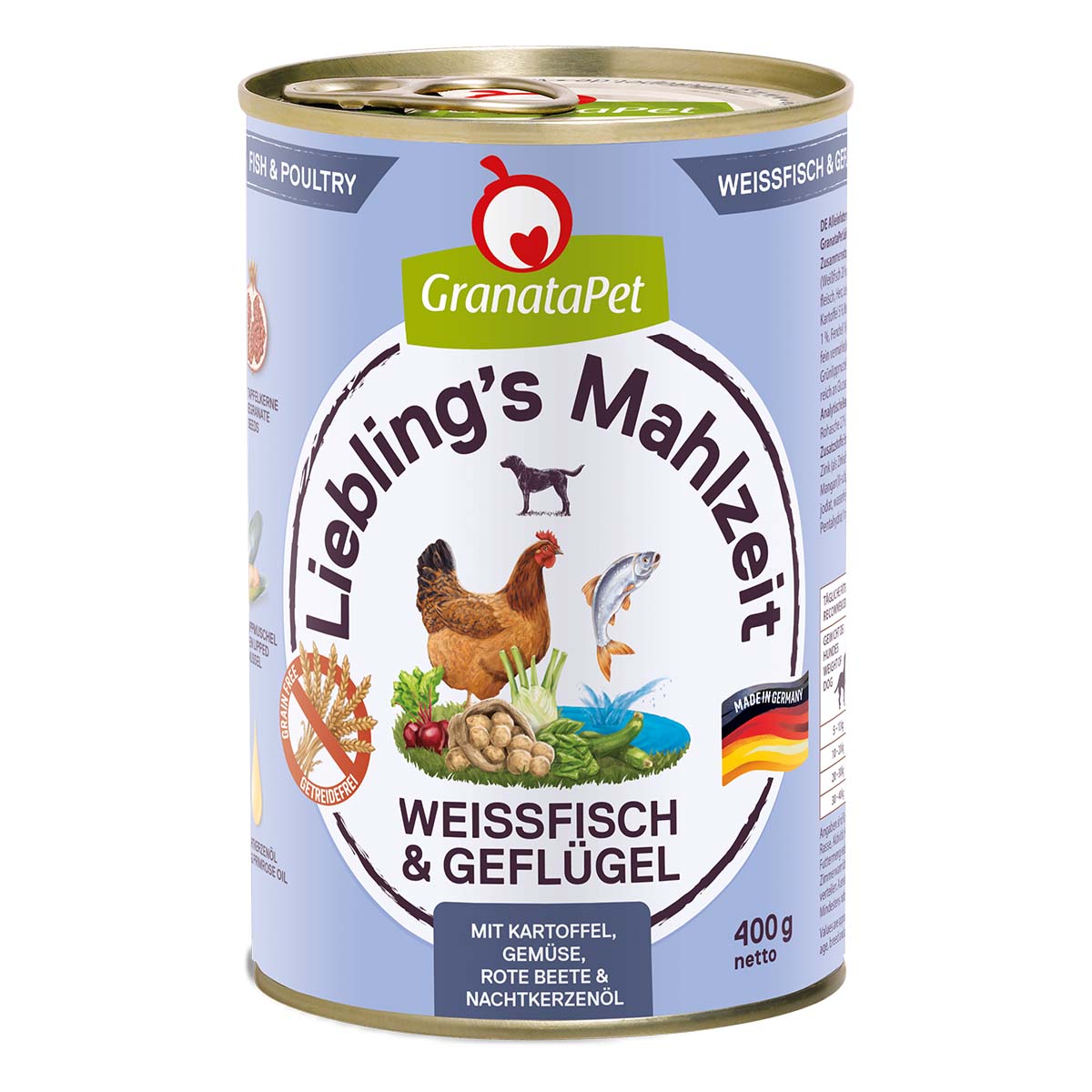 GranataPet Liebling's Mahlzeit bělomasé ryby a drůbež 6× 400 g
