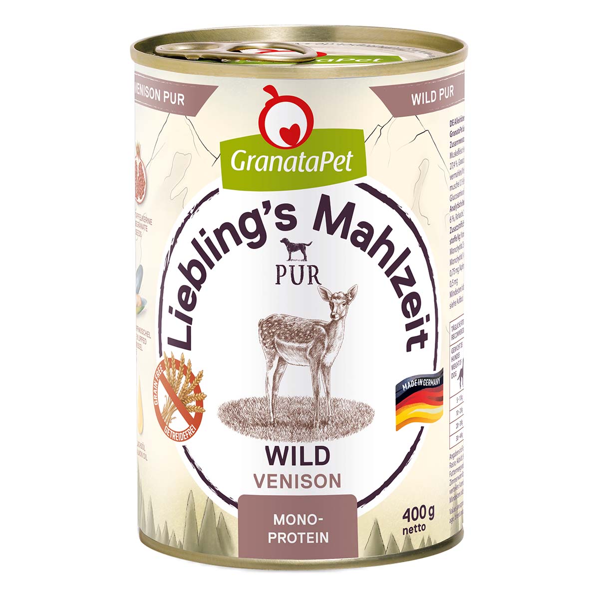 Levně GranataPet Liebling’s Mahlzeit čistá zvěřina, 400 g 6× 400 g