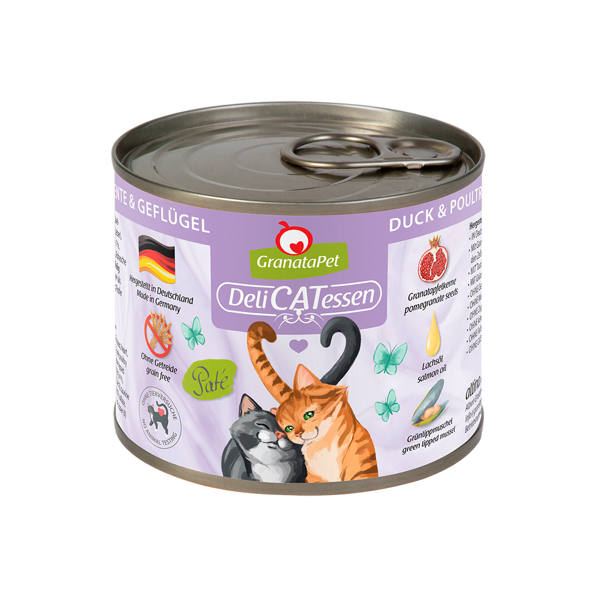 GranataPet Katze – Delicatessen Dose Ente & Geflügel 6x200g