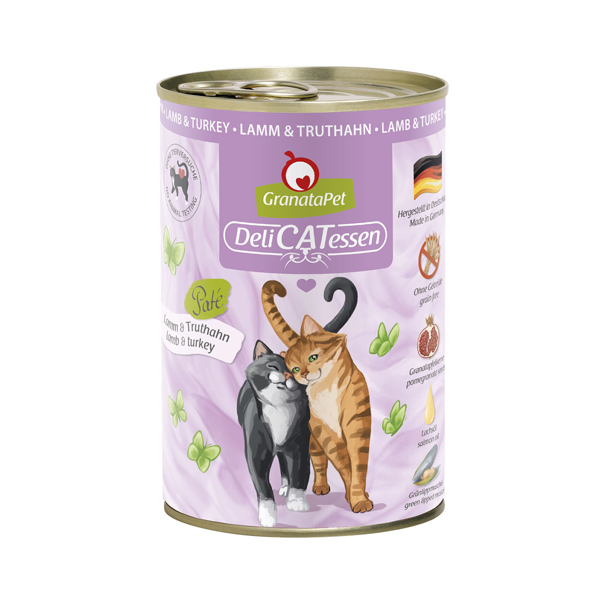 Levně GranataPet pro kočky – Delicatessen konzerva jehněčí maso a krocan 6× 400 g