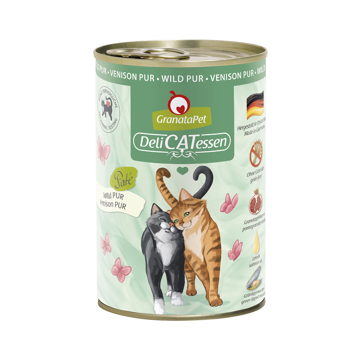 GranataPet Katze – Delicatessen Dose Wild PUR 12x400g
