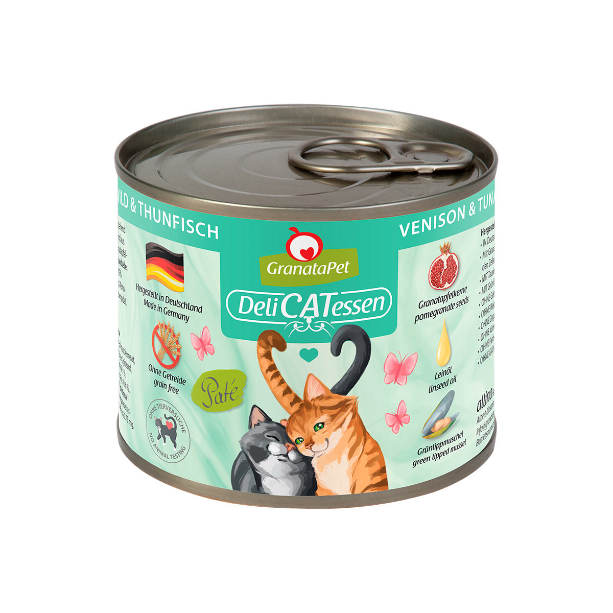 Levně GranataPet pro kočky – Delicatessen zvěřina a tuňák v konzervě 6× 200 g