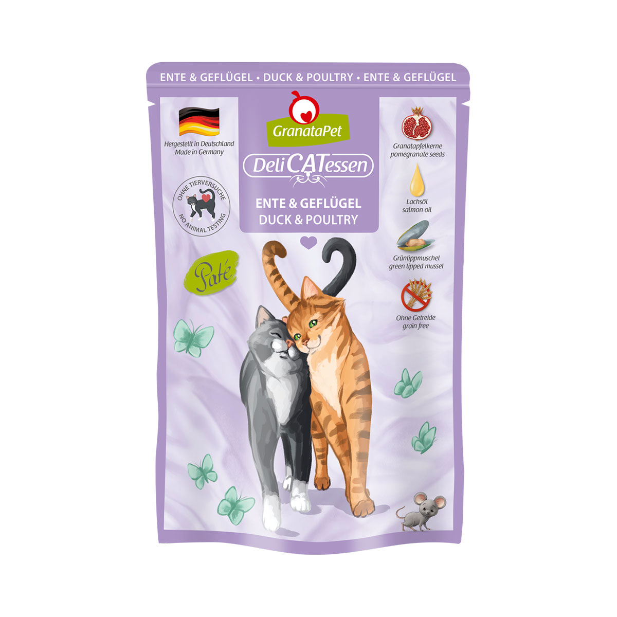 GranataPet pro kočky – Delicatessen Pouch kachní a drůbeží maso 12 × 85 g