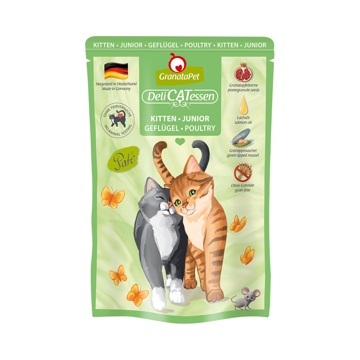 GranataPet Katze – Delicatessen Pouch Kitten Geflügel 6x85g