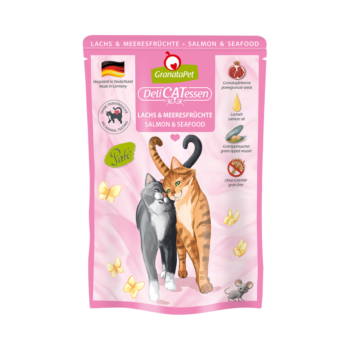 GranataPet pro kočky – Delicatessen kapsička losos a mořské plody 12 × 85 g