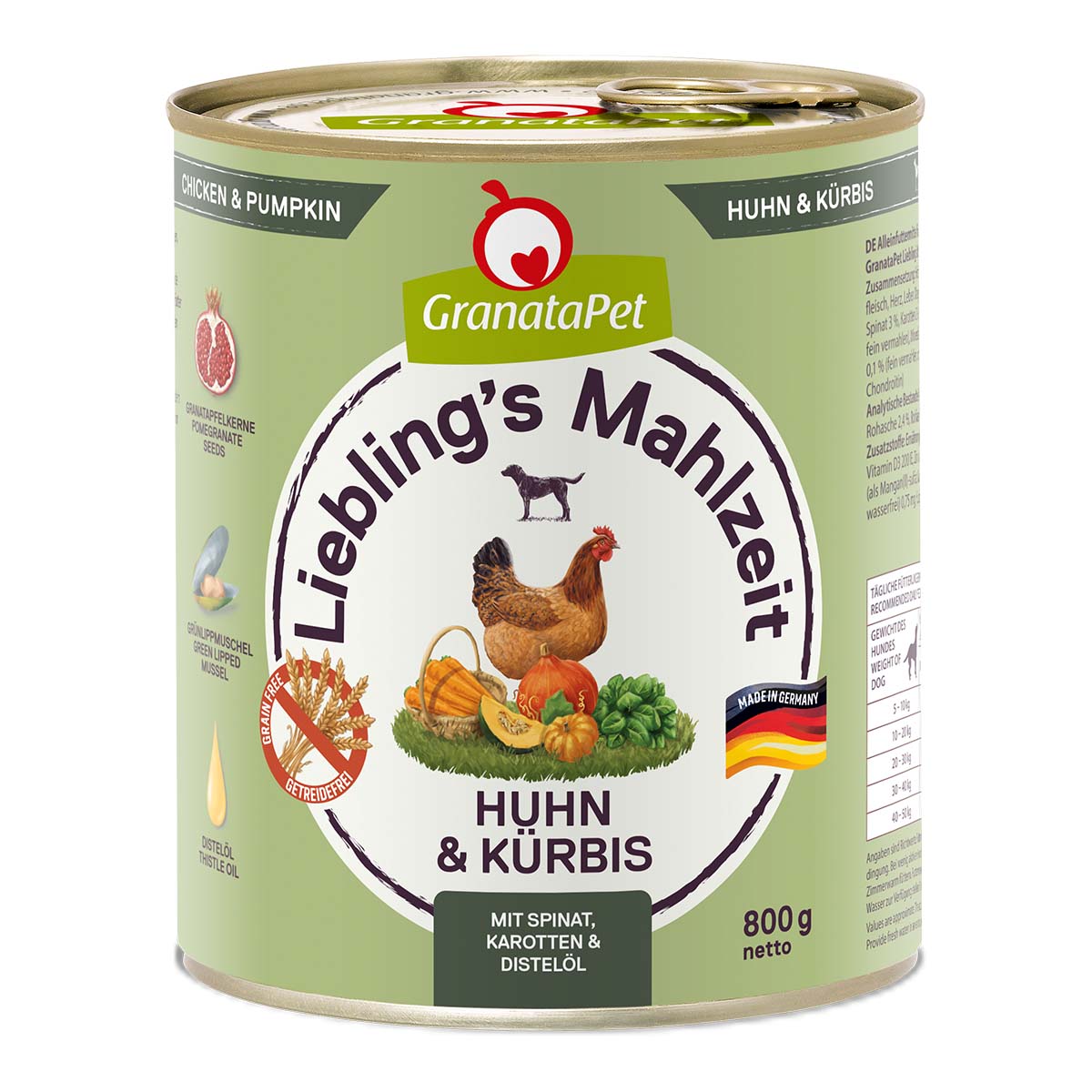 GranataPet Liebling’s Mahlzeit kuřecí maso a dýně 6× 800 g