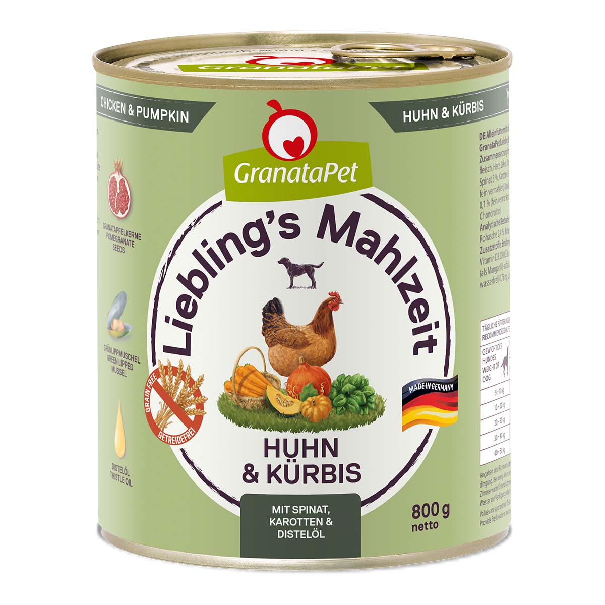 Levně GranataPet Liebling’s Mahlzeit kuřecí maso a dýně 6× 800 g