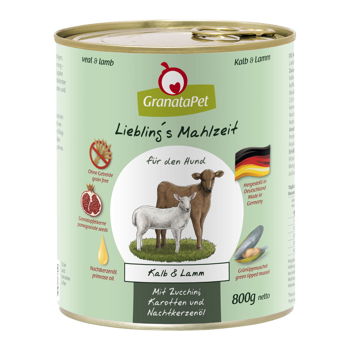GranataPet Liebling’s Mahlzeit Kalb und Lamm 6x800g