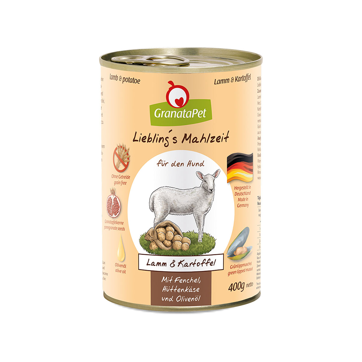 GranataPet Liebling’s Mahlzeit jehněčí a brambory, 400 g 6× 400 g