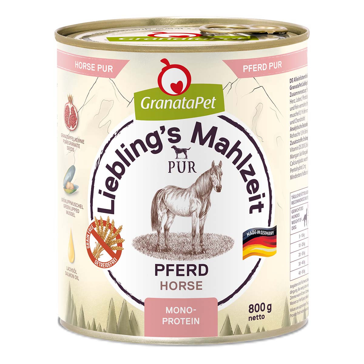 Levně GranataPet Liebling's Mahlzeit ČISTÁ konina 6 × 800 g