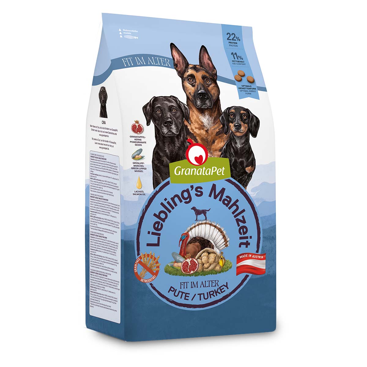 GranataPet Liebling's Mahlzeit Senior s krůtím masem 1,8 kg