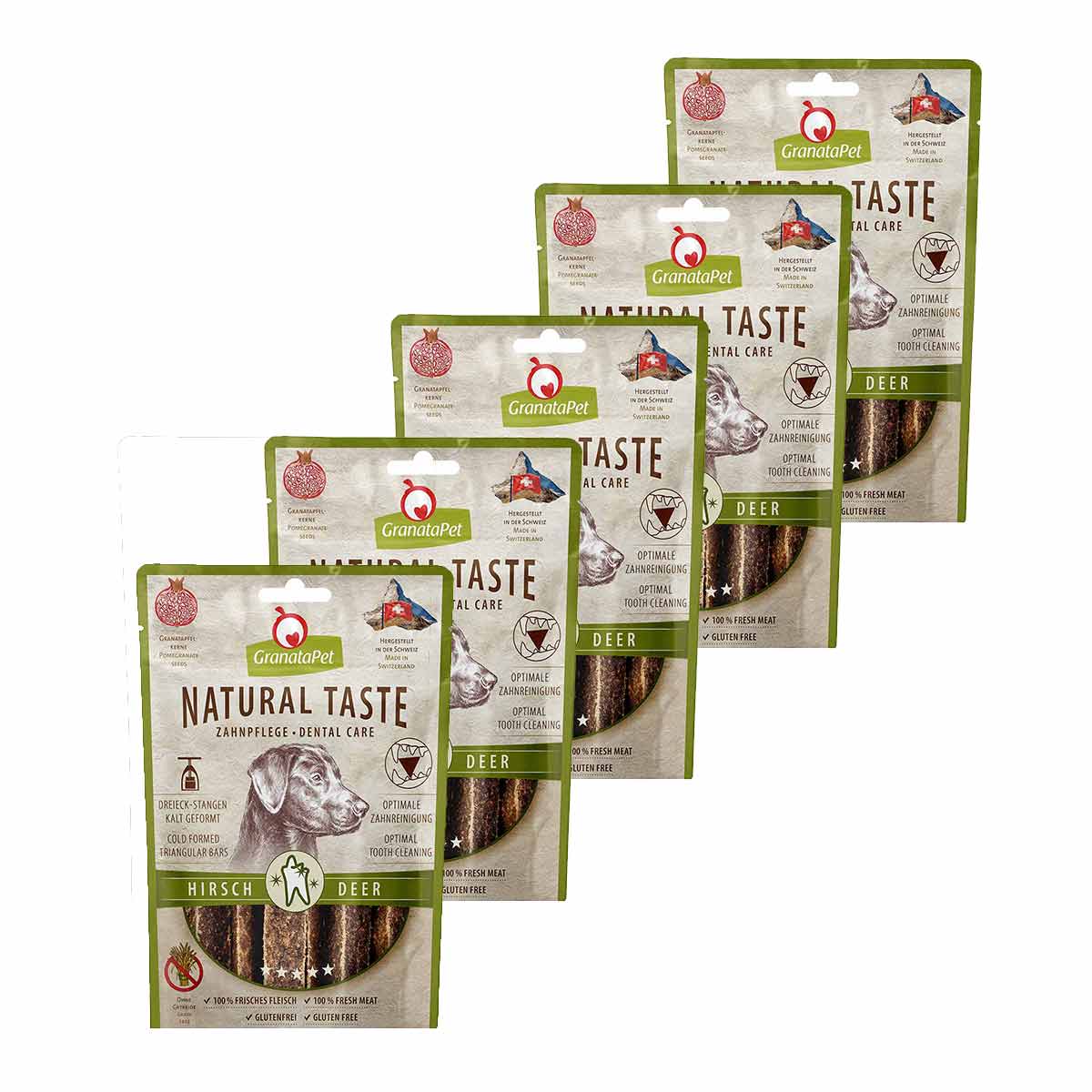 GranataPet Natural Taste Dental Care jelen 5 × 70 g